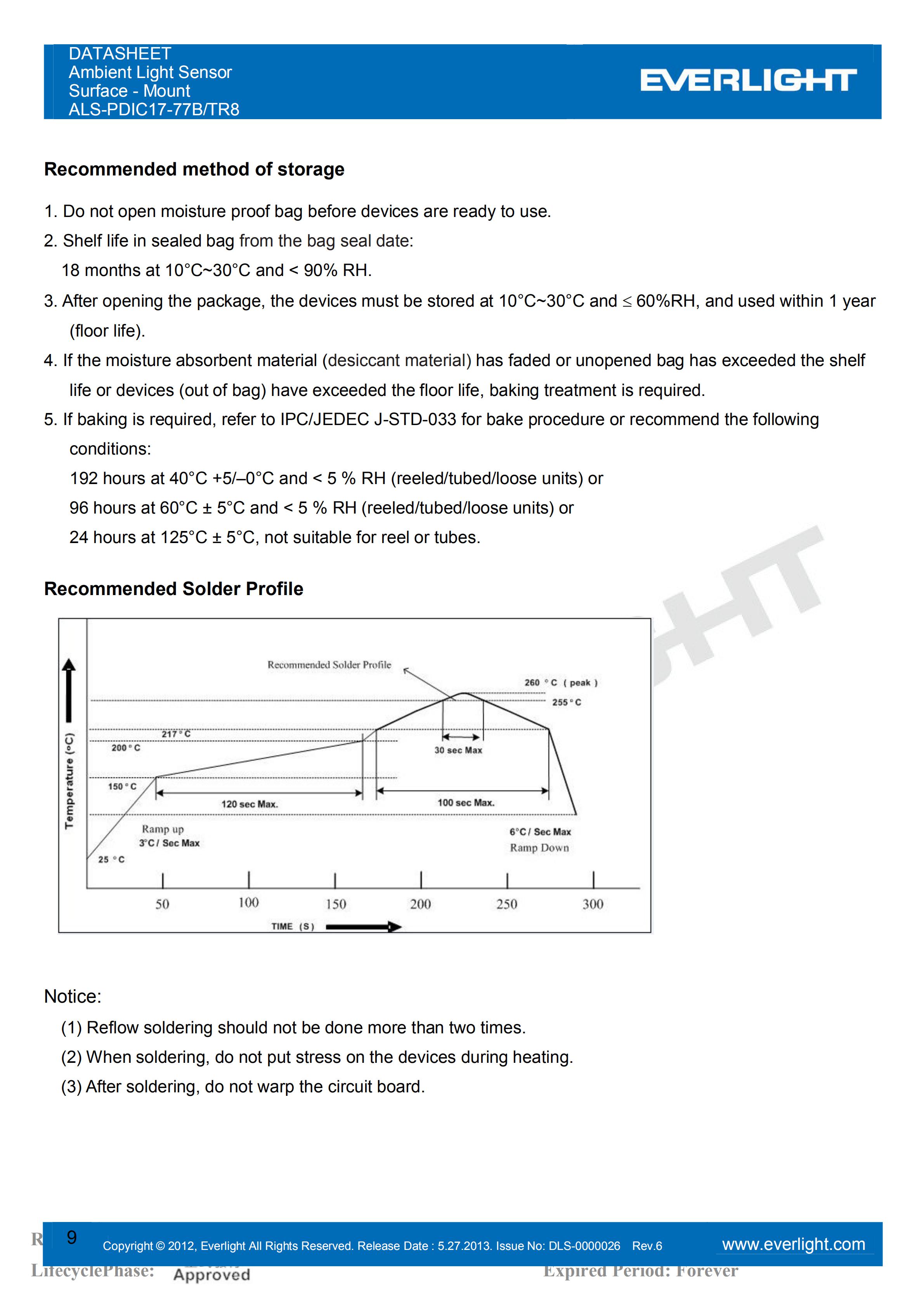 亿光贴片0805环境光传感器ALS-PDIC17-77B/TR8规格书（数据表PDF）